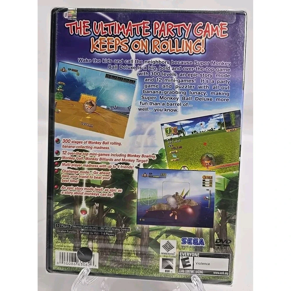 Super Monkey Ball Deluxe (Sony PlayStation 2, 2005) PS2 Factory Sealed!!‎